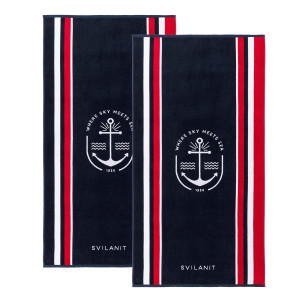 1+1 GRATIS Svilanit premium ručnik za plažu Anchor, 80 x 160 cm