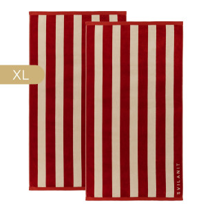 1+1 GRATIS Svilanit premium veliki ručnik za plažu Burgundy, 100 x 180 cm