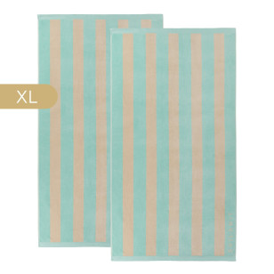 1+1 GRATIS Svilanit premium veliki ručnik za plažu Mint, 100 x 180 cm