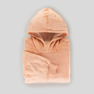 Hoodie deka s rukavima Svilanit Ella Peach + POKLON: čarape