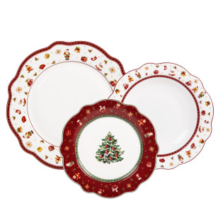 Božićni set tanjura od visokokvalitetnog porculana Rosmarino Merry Christmas