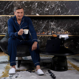 Svilanit duga muška pidžama Borut – Imperial Blue