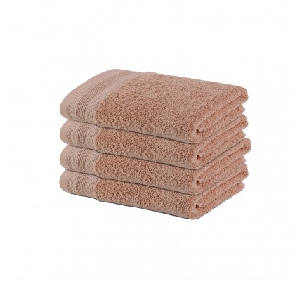 4-dijelni set ručnika Svilanit Glam 50x100 cm - smeđi