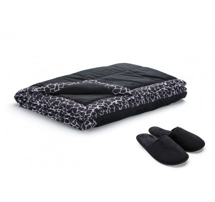 Dekorativni pokrivač Vitapur SoftTouch Home - crni