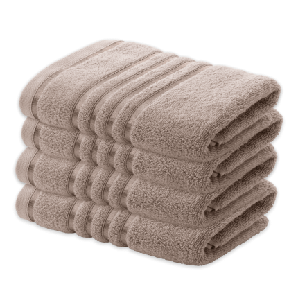 4-dijelni set ručnika Svilanit Quick Dry - pješčano-smeđa 4x70x140 cm