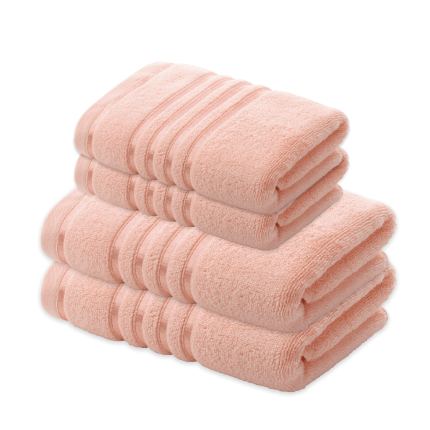 4-dijelni set ručnika Svilanit Quick Dry - marelica 2x50x100 + 2x70x140 cm