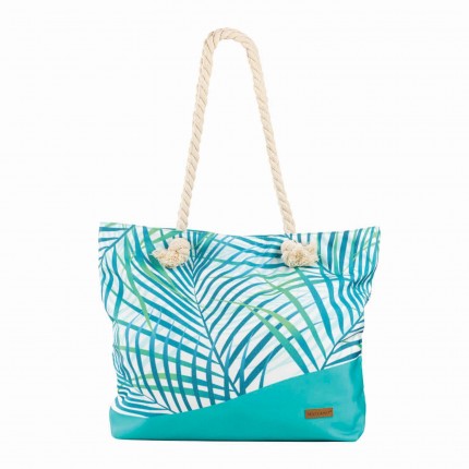 Velika torba za plažu Svilanit Tropic, tirkizna