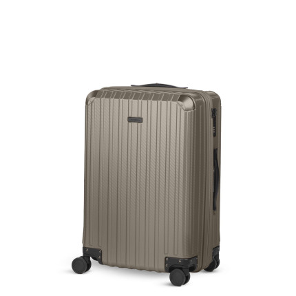 Scandinavia putni kofer Voyage Carbon Series, 60 L, srebrni