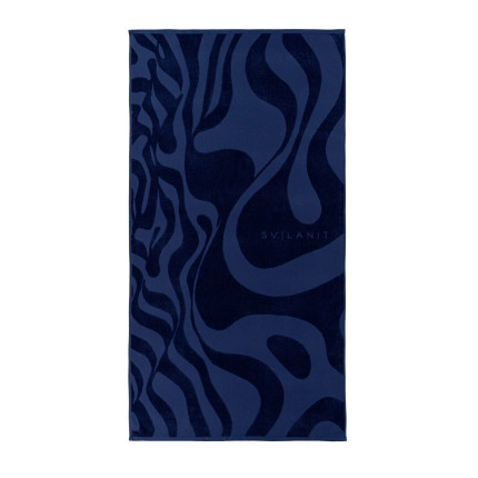 Svilanit premium ručnik za plažu Dark Waves, 80 x 160 cm