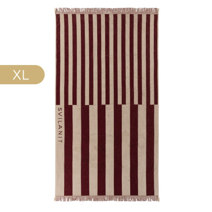 Svilanit premium veliki ručnik za plažu Double Stripes, 100 x 180 cm