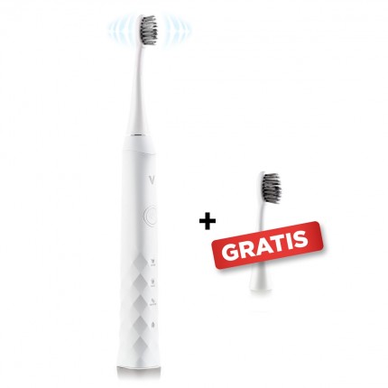 Sonična električna četkica za zube Vitapur VELLA + 1x GRATIS nastavak, bijela