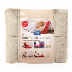 Dekorativni pokrivač/jastuk Vitapur SoftTouch 4u1 – boja pijeska