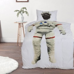 Dječja pamučna posteljina Svilanit Astronaut
