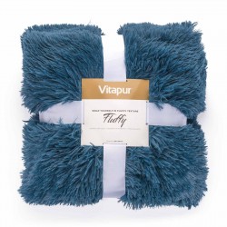 Dekorativni pokrivač Vitapur Fluffy - plavi