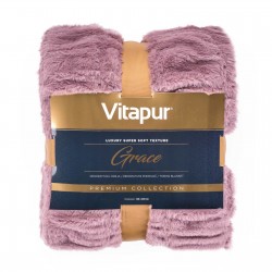 Dekorativni pokrivač Vitapur Grace – ljubičasti
