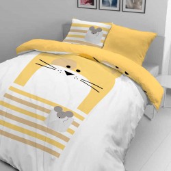 Dječja pamučna posteljina Svilanit Cat & Mouse