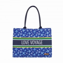 Moderna torba Svilanit Love Voyage, svijetlo plava