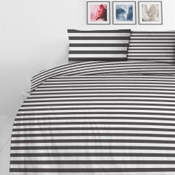 Pamučna posteljina Svilanit Black Stripes