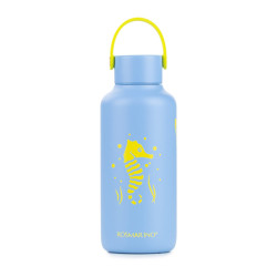 Dječja boca za vodu Rosmarino Seahorse od nehrđajućeg čelika, 600 ml – svjetlo plava
