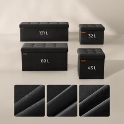 Tabure Songmics VitaBlis S - crni