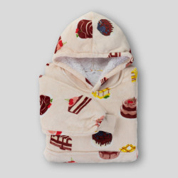 Hoodie deka za odrasle Svilanit Cake Time + Poklon čarape