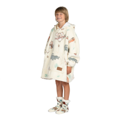Dječja hoodie deka Svilanit Safari Neon + Poklon čarape