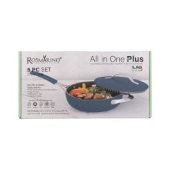 Tava za kuhanje na pari, sotiranje i prženje Rosmarino Chef’s Choice All-in-One, 24 cm – plava