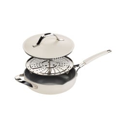 Tava za kuhanje na pari, sotiranje i prženje Rosmarino Chef’s Choice All-in-One, 24 cm – bež