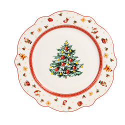 Rosmarino božićni tanjur za posluživanje od visokokvalitetnog porculana, 30 cm