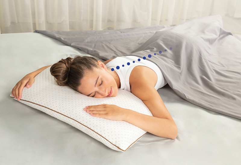 Ergonomska podrška s piramidnom strukturom za najslađe noći.